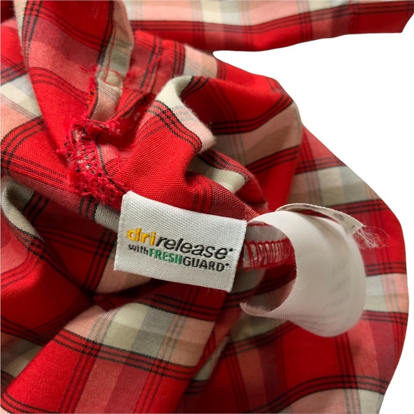 OUTDOOR RESEARCH Western Short Sleeve Plaid Casual Shirt Pearl Snaps Sz M - Picture 5 of 12